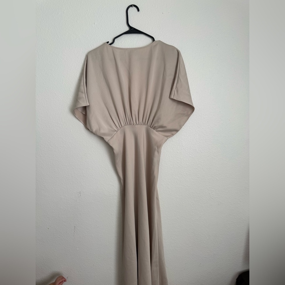 BHLDN Elegant Cream Maxi Dress size 4 - Picture 4 of 5